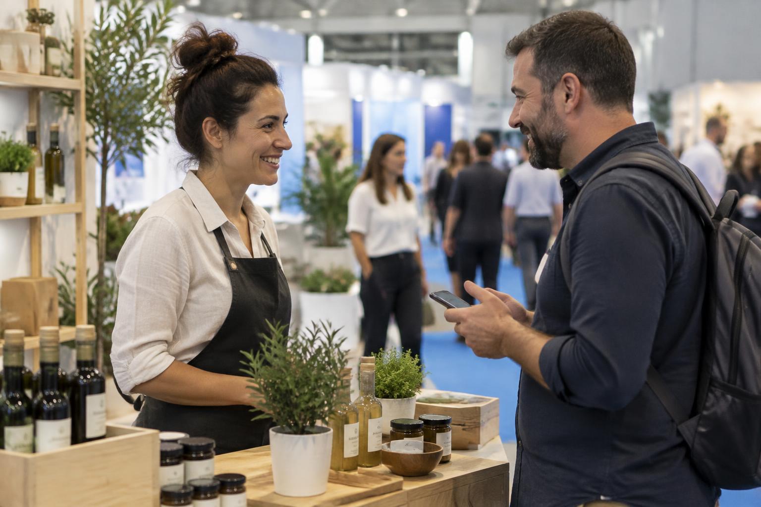 Events & εκθέσεις — επαφή με τον πελάτη